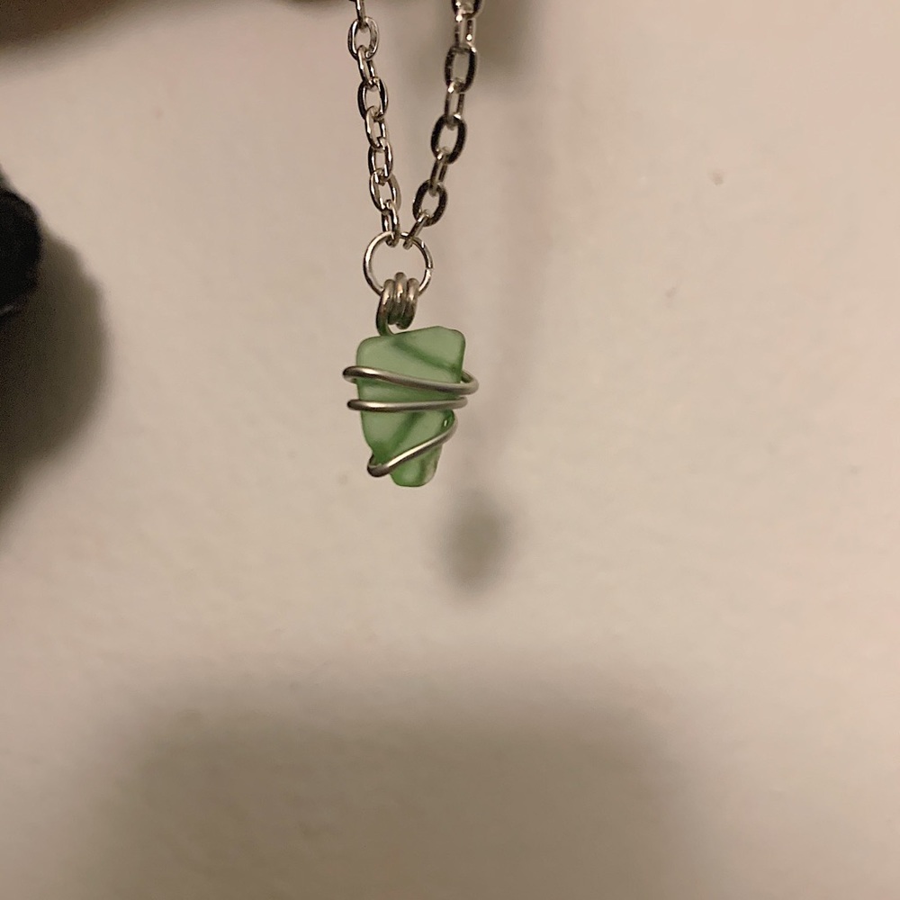 Hand made sea glass bracelet/anklet